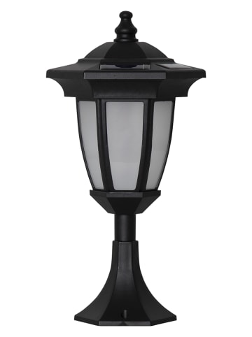 STAR Trading LED-Solar-Laterne "Flame" in Schwarz - (H)63 cm