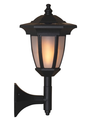 STAR Trading LED-Solar-Laterne "Flame" in Schwarz - (H)63 cm
