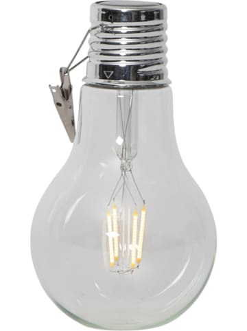 STAR Trading LED-Solardekoleuchte "Fille" in Transparent - (B)10 x (H)18 cm