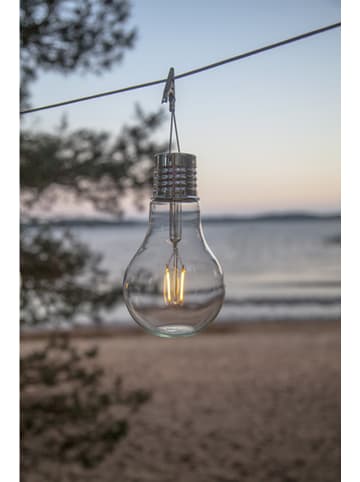 STAR Trading LED-Solardekoleuchte "Fille" in Transparent - (B)10 x (H)18 cm