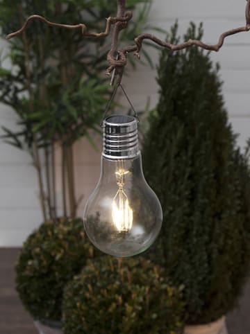 STAR Trading LED-Solardekoleuchte "Fille" in Transparent - (B)10 x (H)18 cm