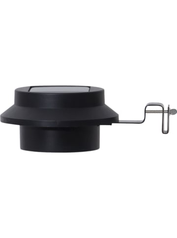 STAR Trading LED-Solar-Wandleuchte "Fency" in Schwarz - (B)12 x (H)6 cm