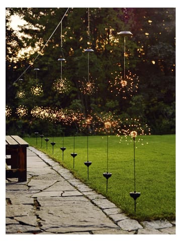 STAR Trading LED-Solar-Gartenstecker "Firework" in Schwarz - (H)100 cm
