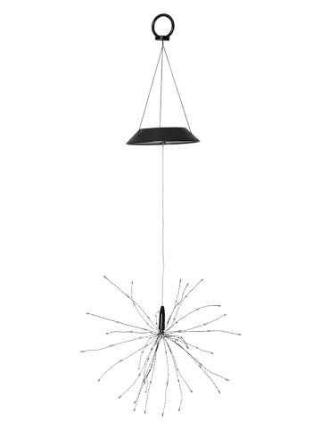 STAR Trading LED-Solar-Dekohänger "Firework" in Schwarz - (B)26 x (H)45 cm