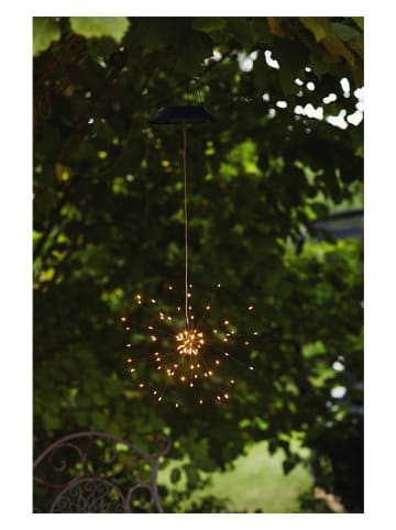 STAR Trading Decoratieve ledsolarhanger "Firework" zwart - (B)26 x (H)50 cm