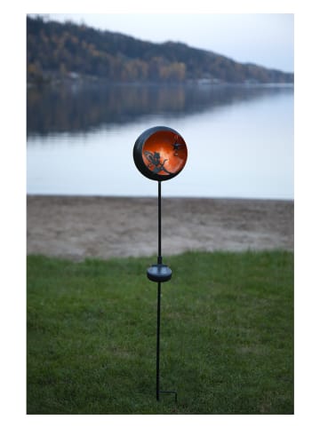 STAR Trading LED-Solar-Gartenstecker "Fairytale" in Schwarz/ Orange - (H)78 cm