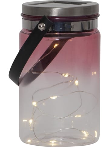 STAR Trading Solarna dekoracja LED "Tint" w kolorze czerwonym - wys. 15 cm