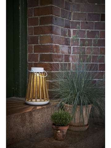 STAR Trading LED-Solar-Laterne "Catania" in Natur - (H)28 cm