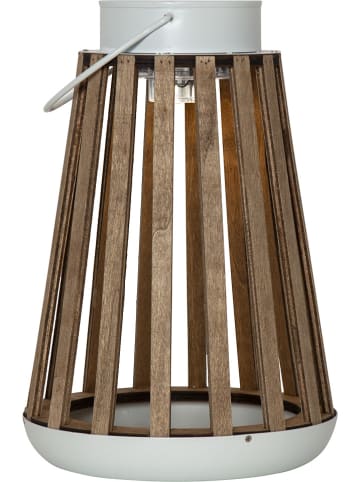 STAR Trading LED-Solar-Laterne "Catania" in Natur - (H)28 cm