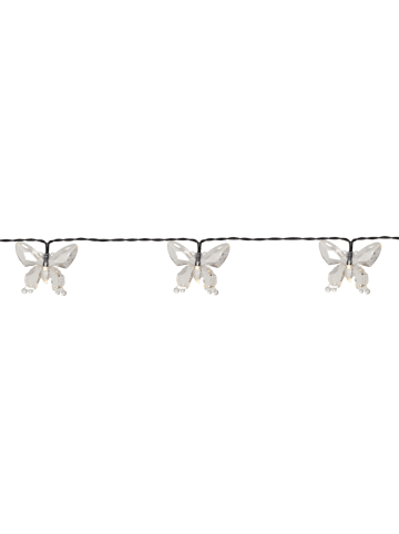 STAR Trading LED-Solarlichterkette "Papillon" in Transparent - (L)280 cm