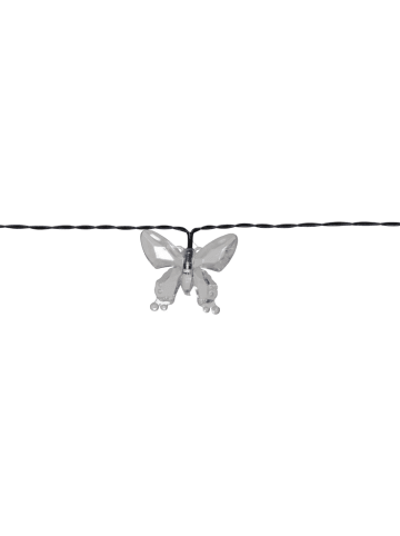 STAR Trading LED-Solarlichterkette "Papillon" in Transparent - (L)280 cm