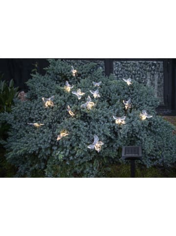 STAR Trading LED-Solarlichterkette "Papillon" in Transparent - (L)280 cm
