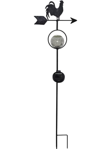 STAR Trading LED-Solar-Gartenstecker "Windy" in Schwarz - (H)81 cm