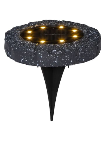 STAR Trading Solarne lampy ogrodowe LED (2 szt.) "Lawnlight" w kolorze czarnym - Ø 11 cm