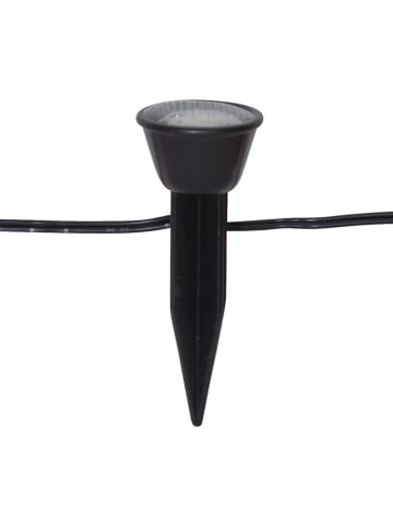 STAR Trading LED-Solar-Lichterkette "Mini Spot" in Schwarz - (L)210 cm