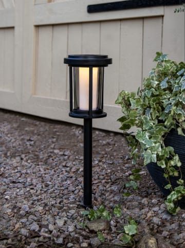 STAR Trading Ledsolarpadverlichting "Alippa" zwart - (H)44 x Ø 14 cm