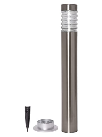 STAR Trading Ledsolartuinsteker zilverkleurig - (H)80 cm x Ø 15 cm