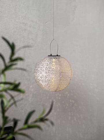 STAR Trading LED-Solar-Laterne "Festa" in Beige