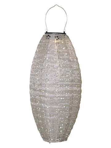 STAR Trading LED-Solar-Laterne "Festa" in Beige - (B)20 x (H)40 cm