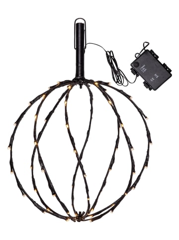 STAR Trading Solarna lampa LED "Sphere" w kolorze czarnym - 30 x 44 cm