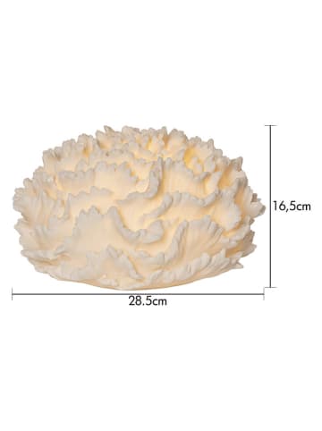 STAR Trading Decoledlamp "Sandy" wit - (H)16,5 x Ø 28,5 cm