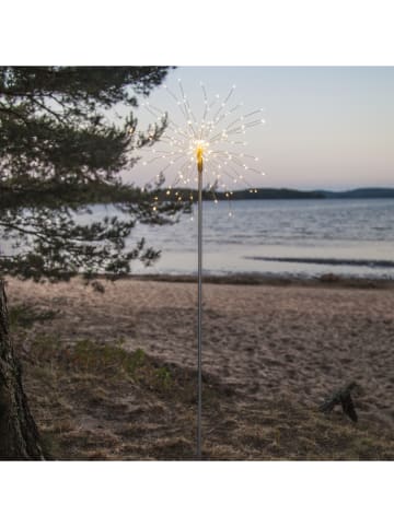 STAR Trading Ledtuinsteker "Firework" zilverkleurig - (H)110 cm