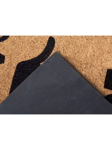 Hanse Home Kokos-Fußmatte "Welcome Madafakas" in Natur/ Schwarz