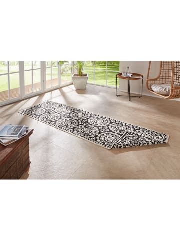 NORTHRUGS Indoor-/outdoortapijt "Jardin" zwart/crème