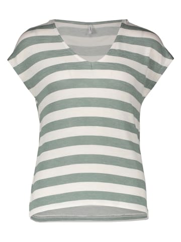 ONLY Shirt groen/wit