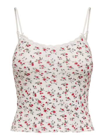 ONLY Top wit/rood