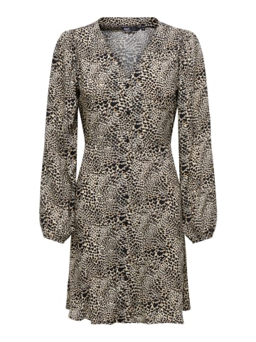 ONLY Kleid in Beige/ Schwarz
