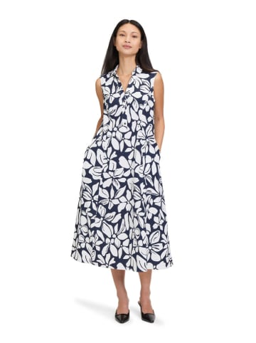 Vera Mont Kleid in Dunkelblau/ Weiß