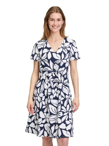 Vera Mont Jurk donkerblauw/wit