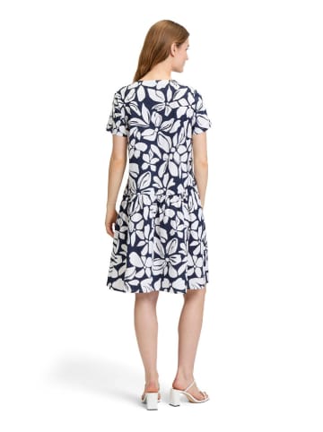Vera Mont Sukienka w kolorze granatowo-białym