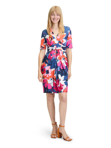 Vera Mont Kleid in Dunkelblau/ Pink