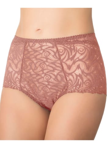 NIKOL DJUMON Pełne figi high waist w kolorze szaroróżowym