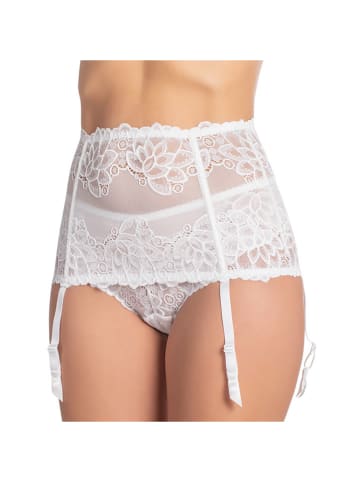 NIKOL DJUMON Pas w kolorze białym do pończoch