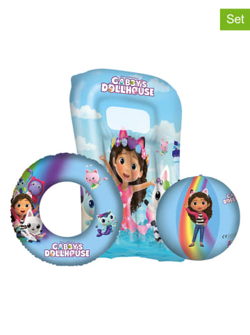 Happy People 3-delige strandset "Dollhouse" lichtblauw - vanaf 3 jaar