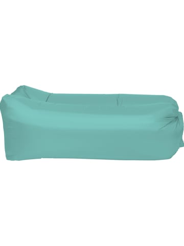 Happy People Opblaassofa "Lounger to go" turquoise - (L)240 x (B)70 cm