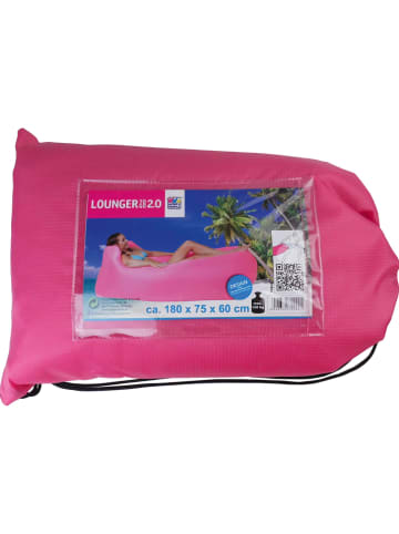Fatboy Opblaassofa "Lounger to go" lichtroze - (B)180 x (H)75 x (D)60 cm