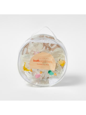 Sunny Life Badefiguren "Eenhoorn" in Transparent/ Bunt - 6 Stück