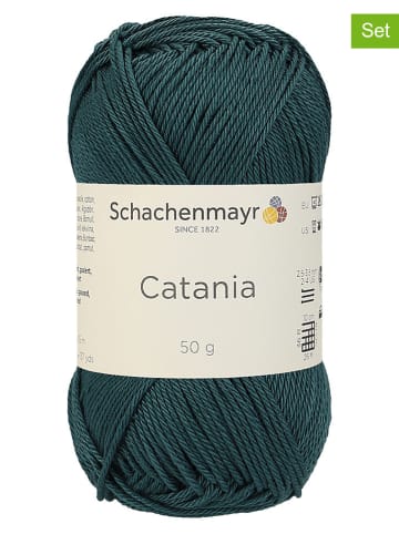 Schachenmayr since 1822 Przędza bawełniana (10 szt.) "Catania" w kolorze morskim - 10 x 50 g