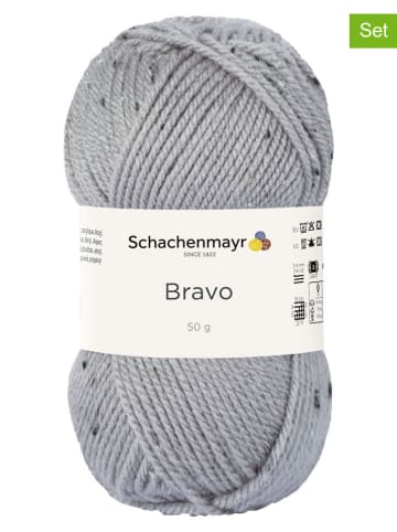 Schachenmayr since 1822 Przędza z tworzywa sztucznego (20 szt.) "Bravo" w kolorze szarym - 20 x 50 g
