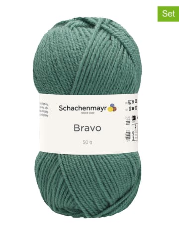 Schachenmayr since 1822 Przędza z tworzywa sztucznego (20 szt.) "Bravo" w kolorze zielonym - 20 x 50 g