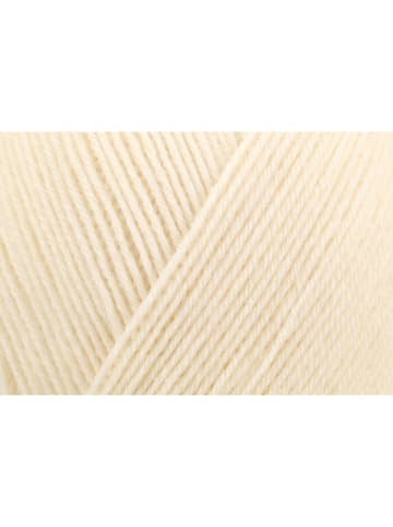 Regia 10er-Set: Wollgarne ''4fach Uni'' in Creme - 10x 50 g