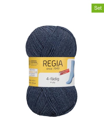 Regia Przędza wełniana (10 szt.) w kolorze granatowym - 10 x 50 g