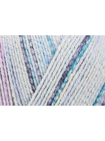 Regia 5-delige set: katoenen mixgaren "Cotton Color" beige/blauw/lichtblauw - 5x 100 g