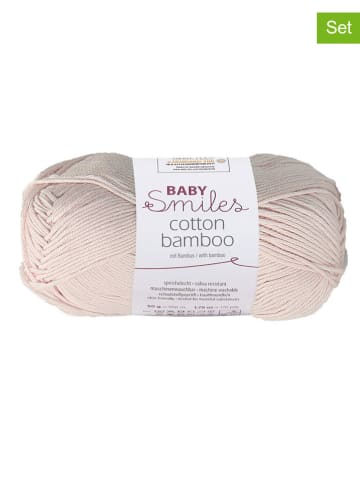 Schachenmayr since 1822 10-delige set: katoenen mixgaren "Cotton Bamboo'' lichtroze - 10x 50 g