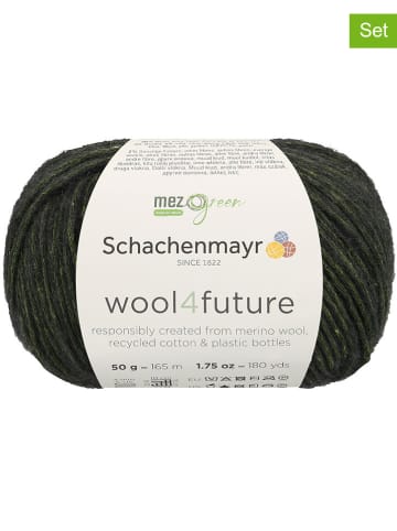 Schachenmayr since 1822 10er-Set: Mixgarne "wool4future" in Grün - 10x 50 g