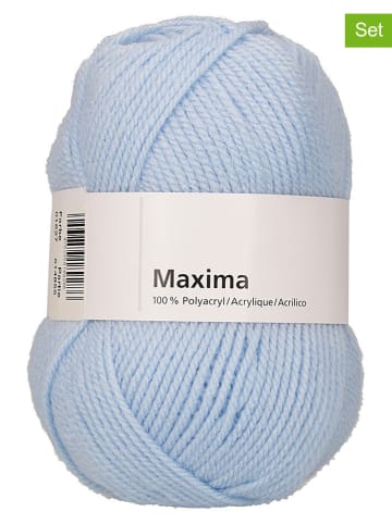Schachenmayr since 1822 10er-Set: Kunstfasergarne ''Maxima'' in Hellblau - 10x 50 g